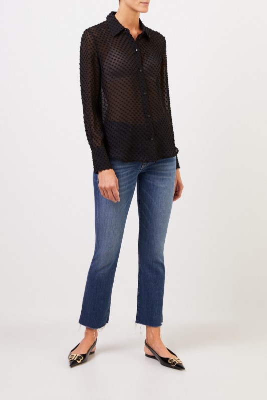 Equipment Seidenbluse 'Sedienne' Schwarz