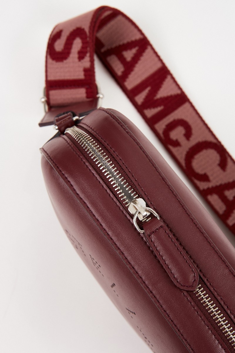 Stella McCartney Umhängetasche 'Mini Camera Bag' Bordeaux