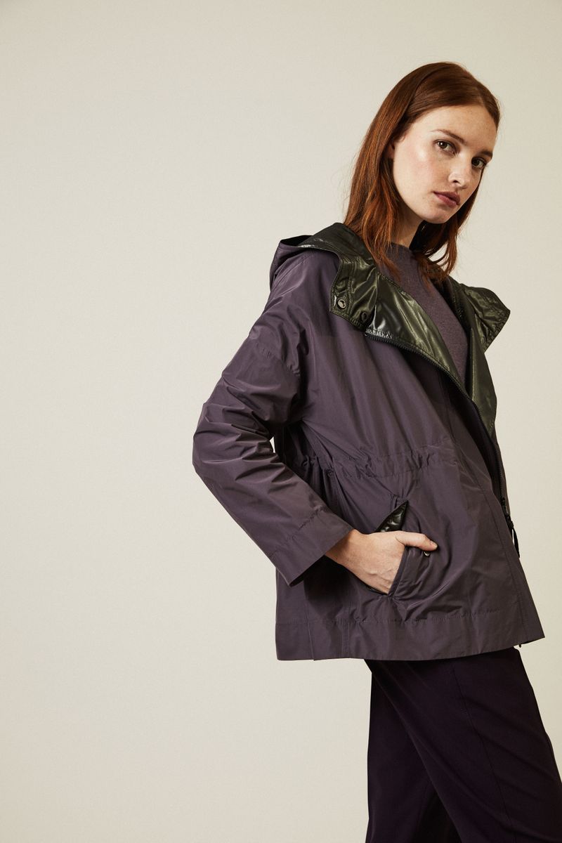 Leichte Oversize-Jacke in Violett