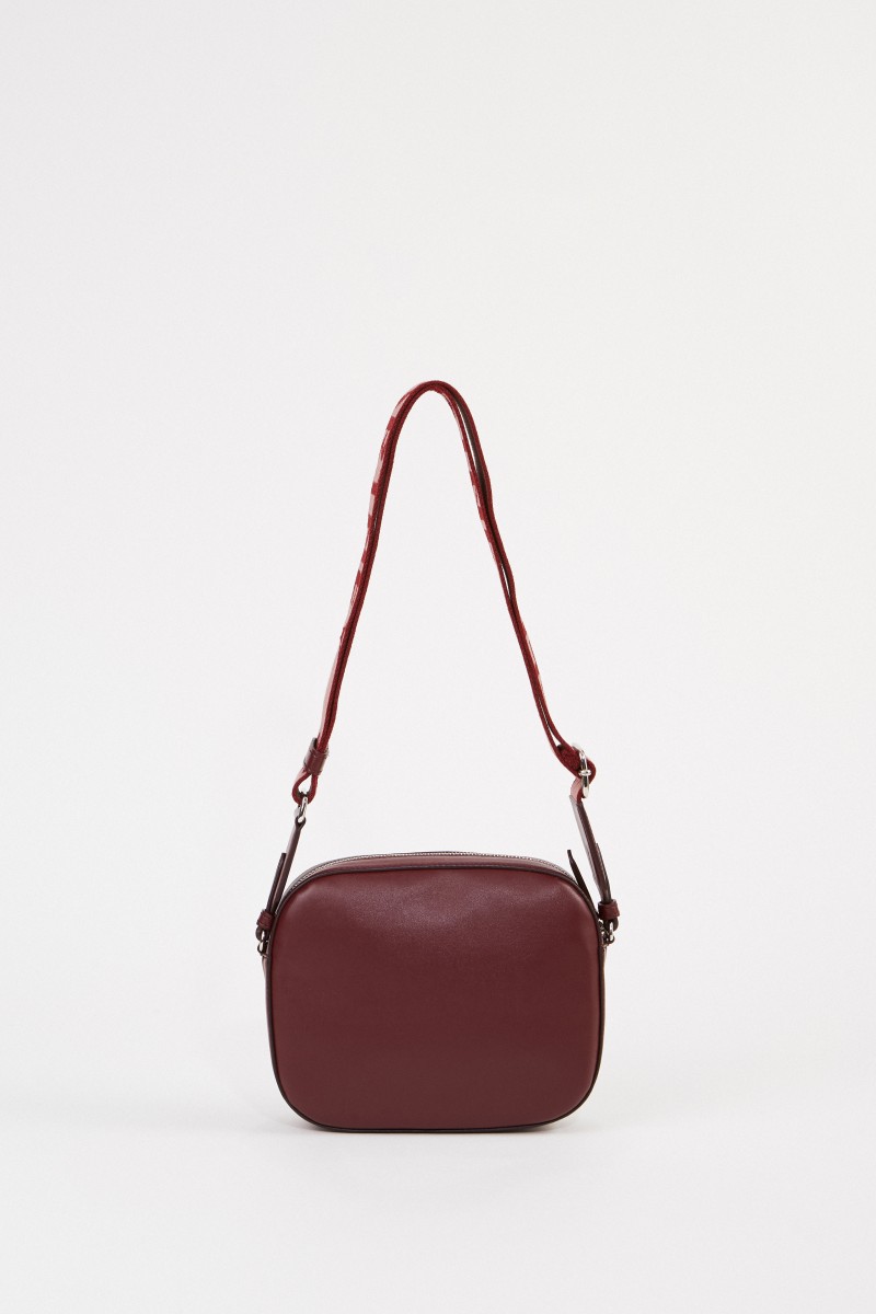 Stella McCartney Umhängetasche 'Mini Camera Bag' Bordeaux