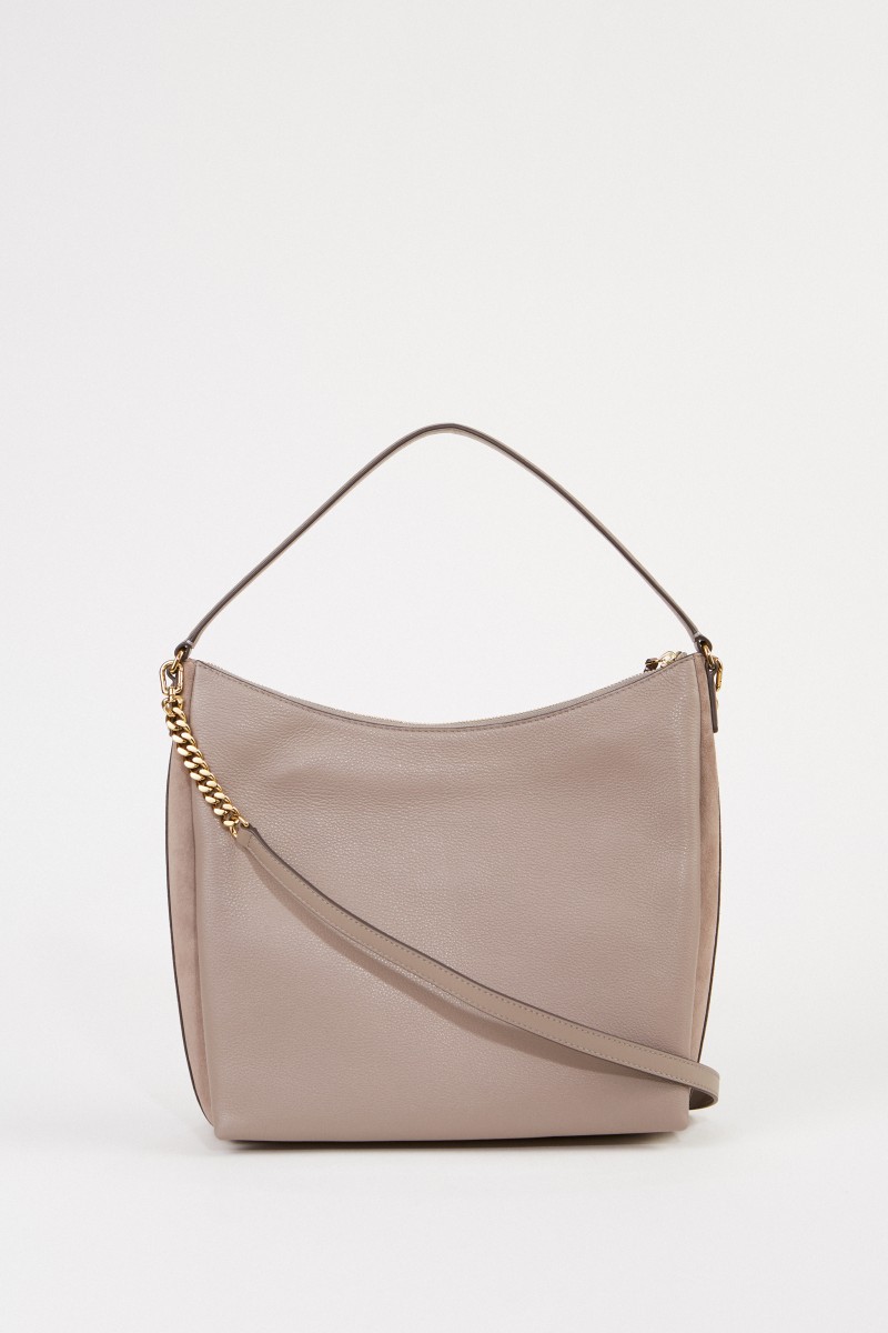 Tory Burch Bag 'Kira' with chain details Taupe