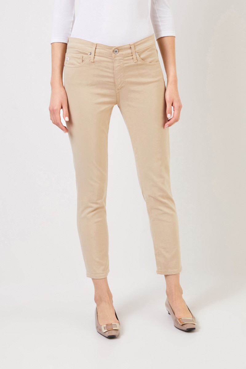 AG Jeans Jeans 'The Prima Crop' Beige