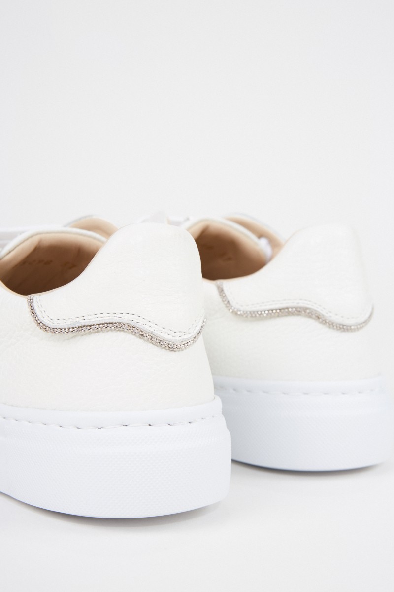 Fabiana Filippi Sneaker mit Perlenverzierung Weiß