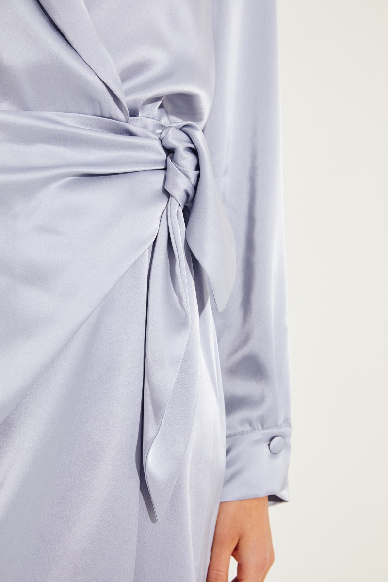 Kleid 'Siwa' mit Bindedetail Blau