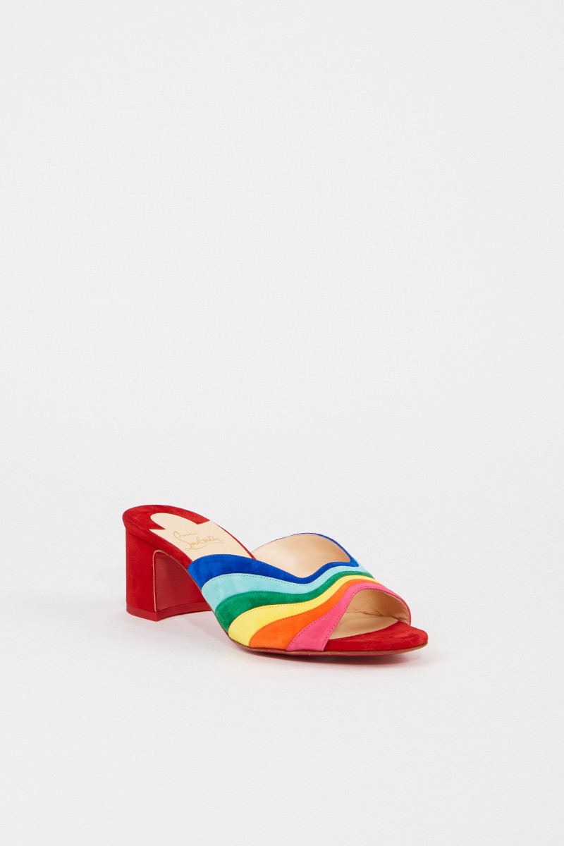 Christian Louboutin Leder-Mule 'Degradouce 5' Multi