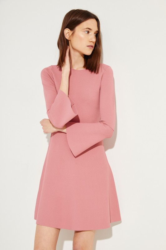 Strick-Kleid Rosé