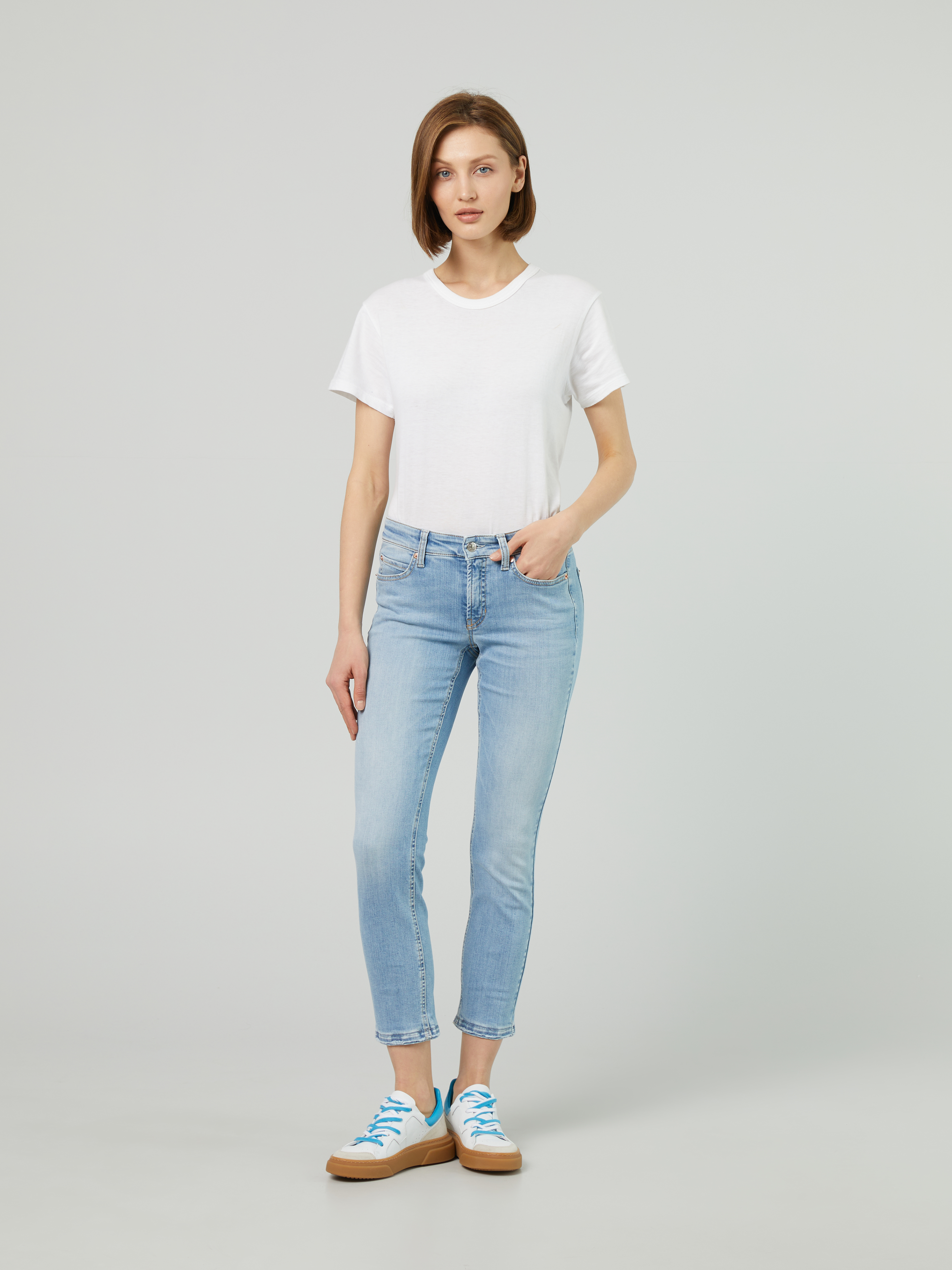 Cambio Jeans 'Paris Cropped' Light Blue | Slim \u0026 Skinny Fit Jeans