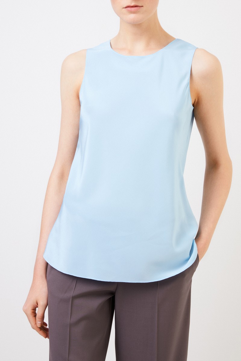 Seidentop 'Moira' Hellblau