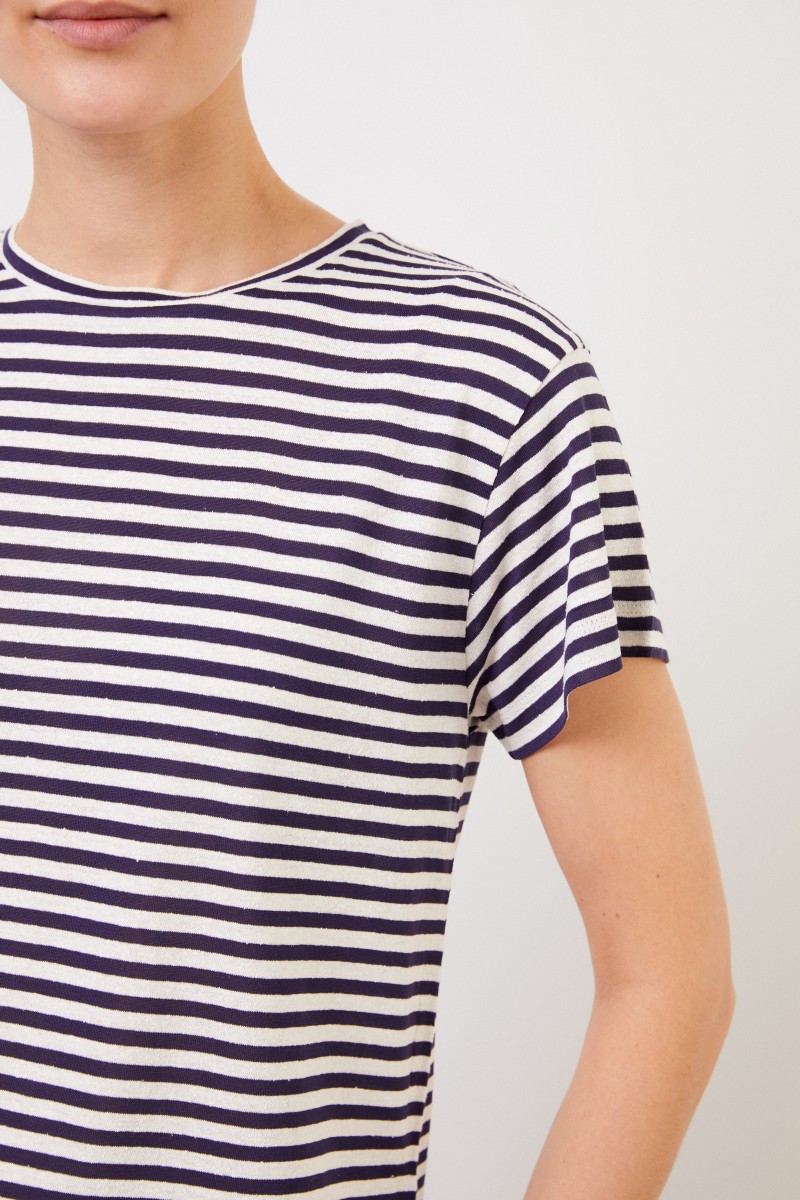 Gestreiftes T-Shirt Blau/Weiß