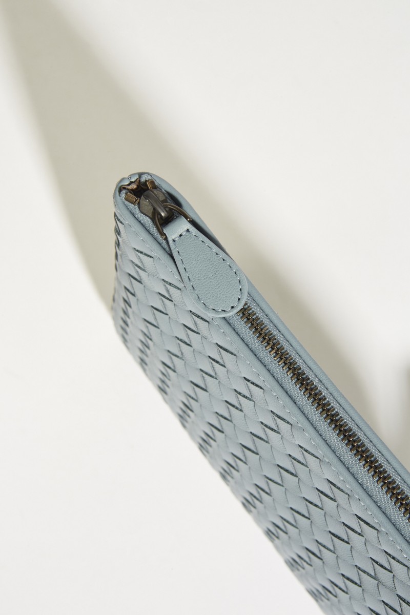 Geflochtene Clutch 'Poach' Blau