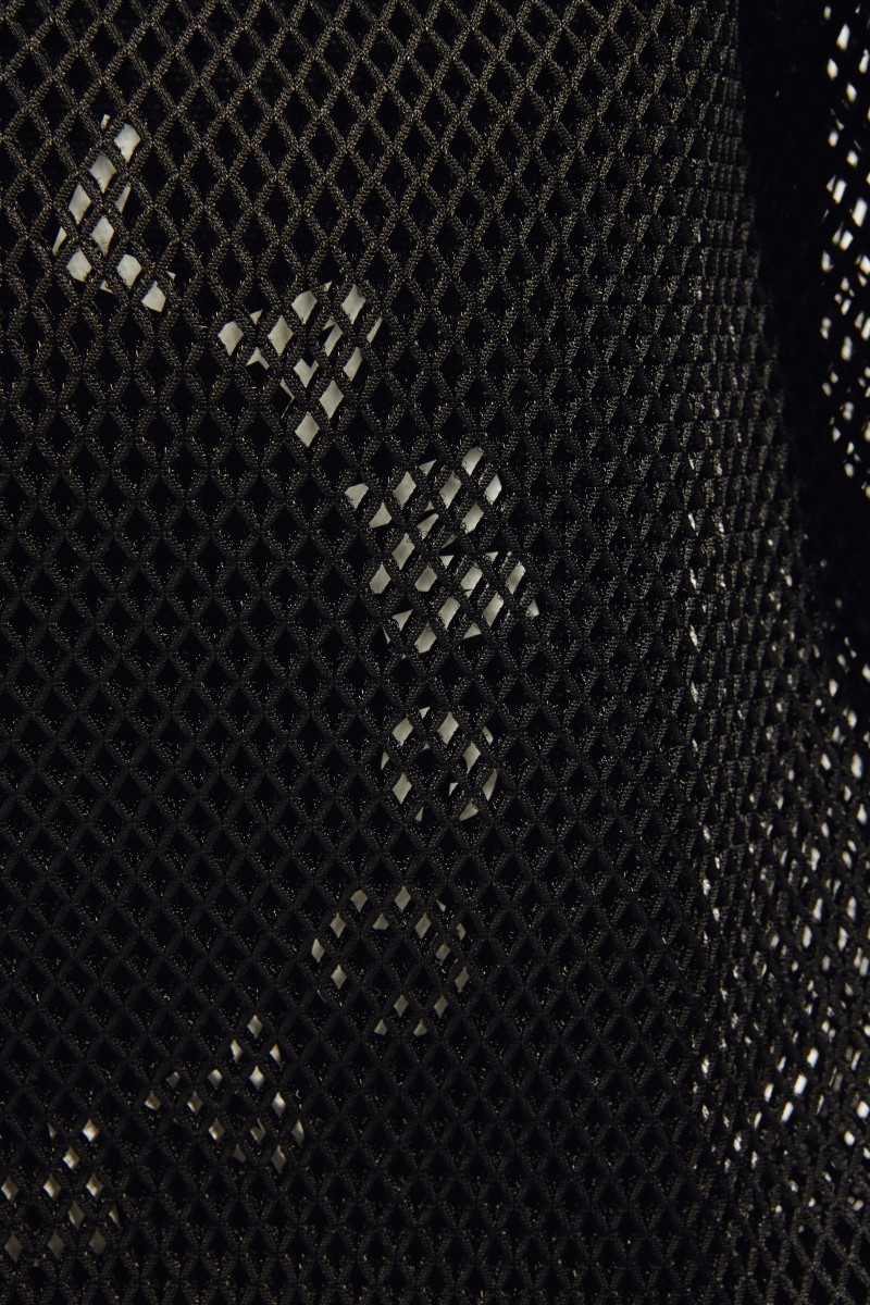Tasche aus Mesh 'Tote Logo' Schwarz