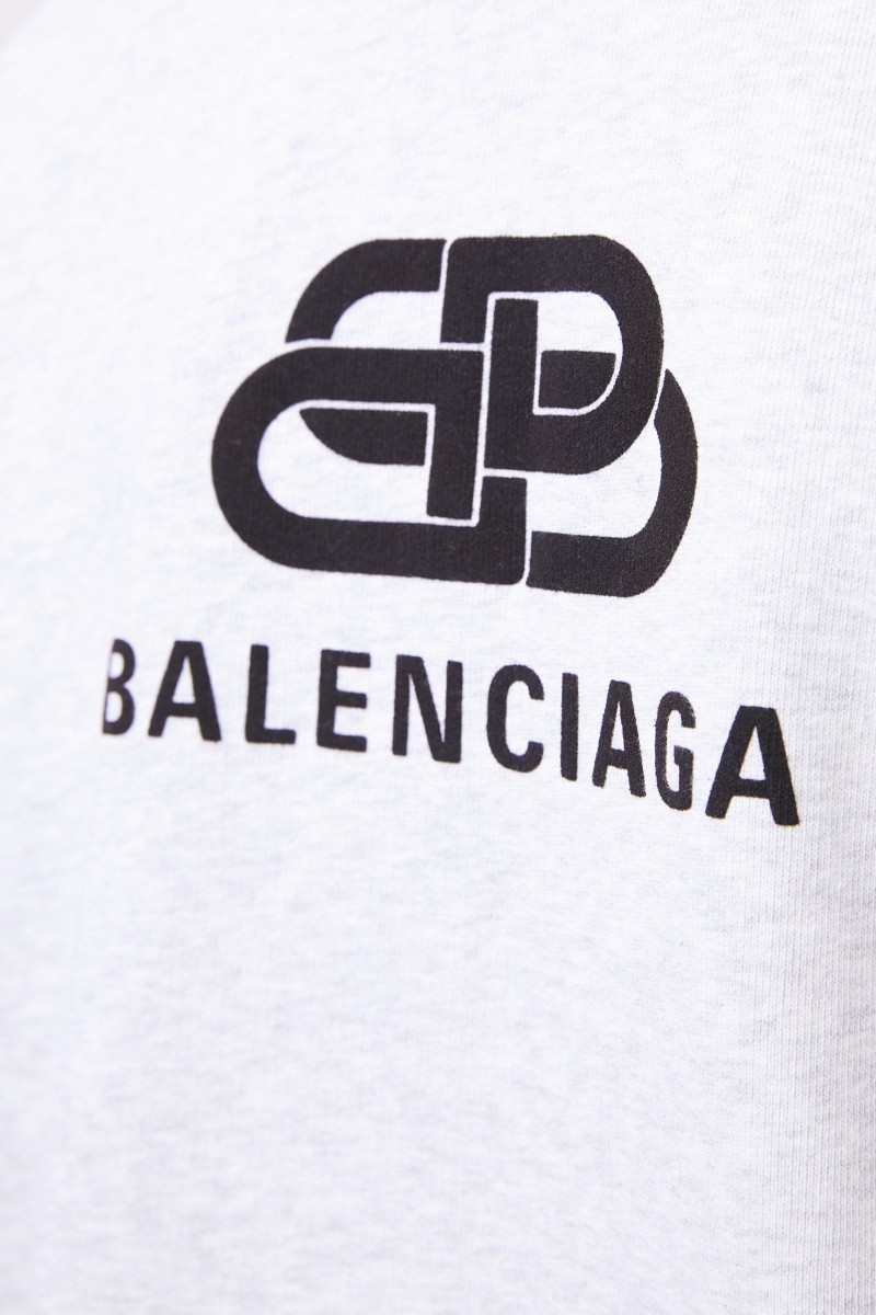 Balenciaga Sweatshirt mit Kapuze Grau/Schwarz