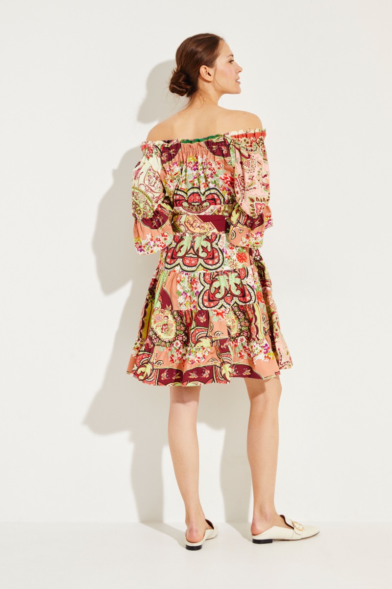Gemustertes Kleid Multi