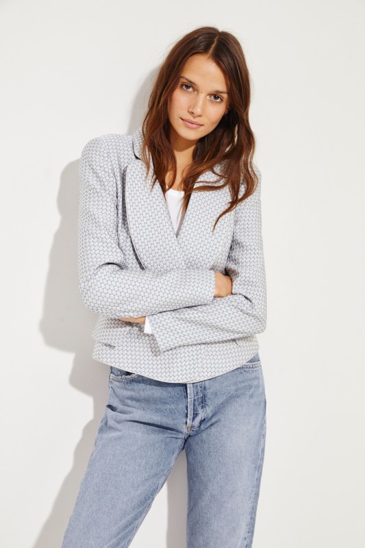 Gemusterter Blazer Blau/Multi