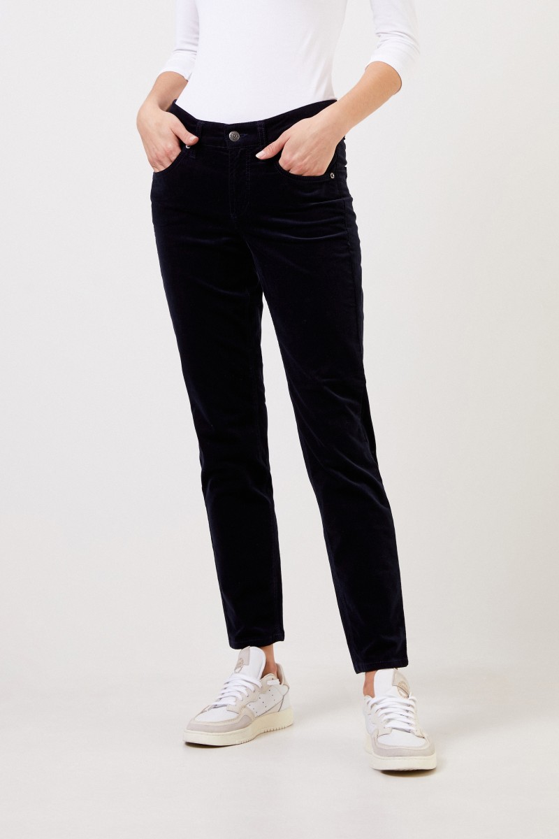 Cambio Feincord-Hose 'Pina' Marineblau