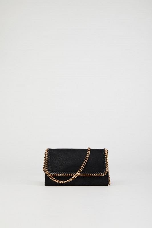 Umhängetasche 'Falabella Crossbody' Black/Gold