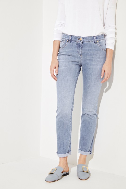 Skinny-Jeans Hellblau