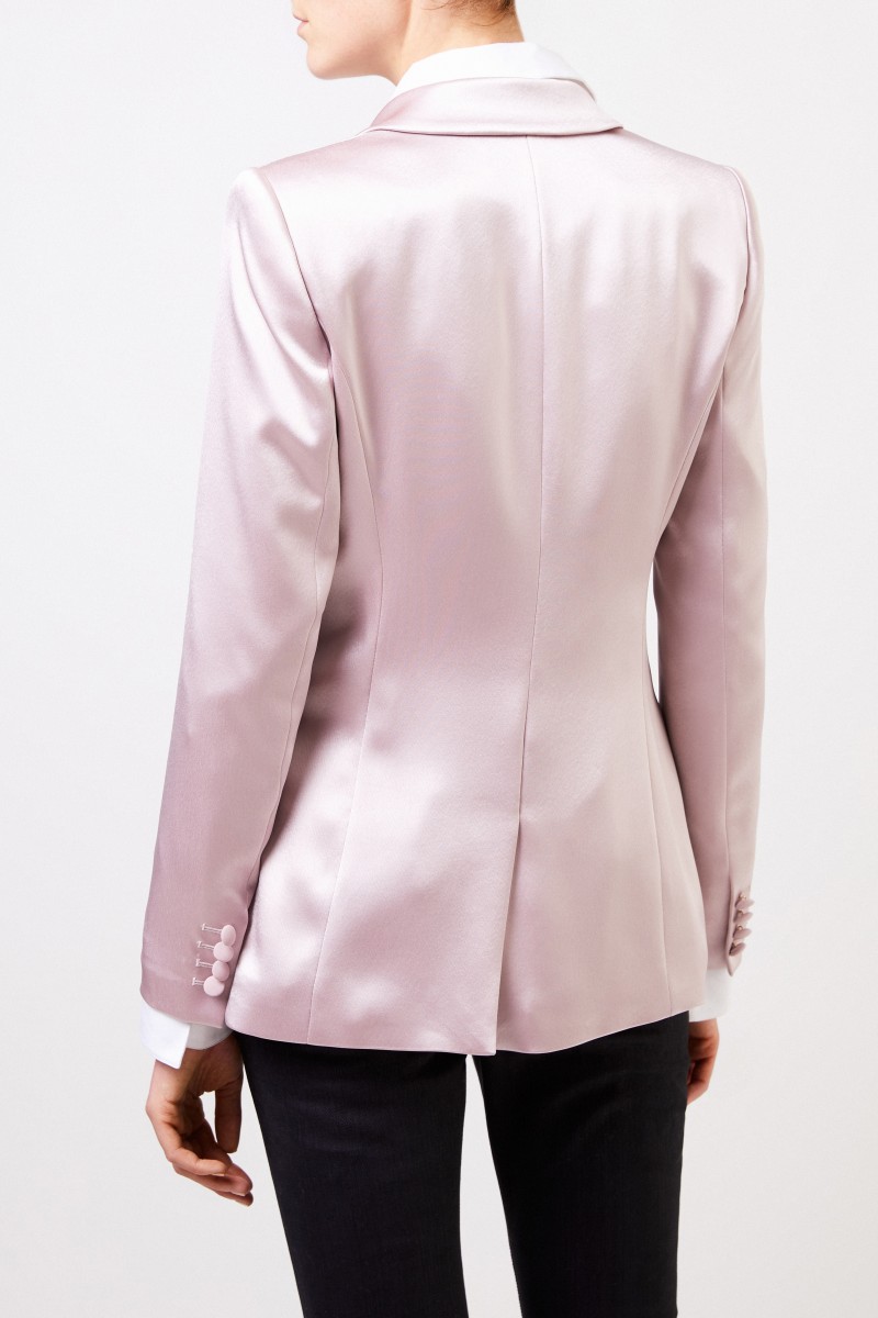 Talbot Runhof Satinblazer 'Tundra1' Rosé