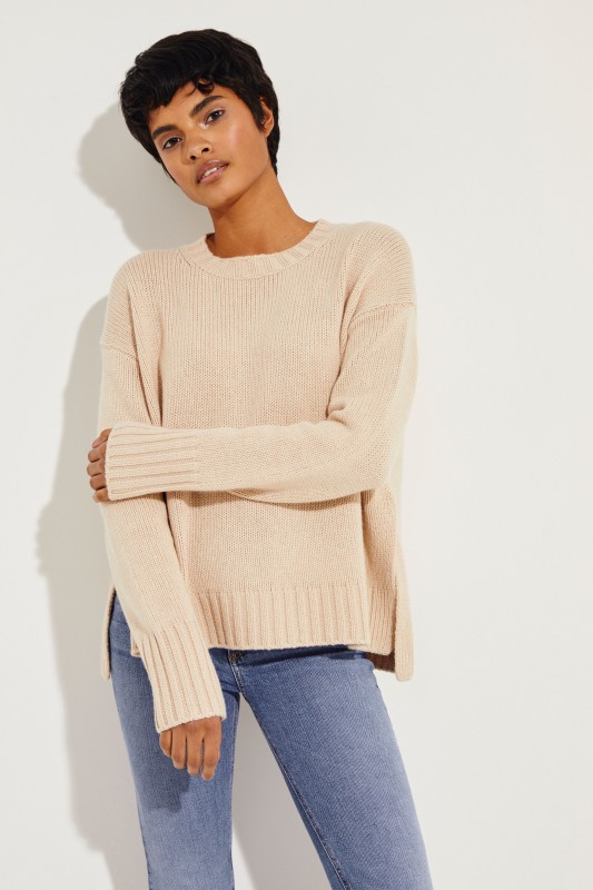 Cashmere Pullover 'Chrissy' Puder