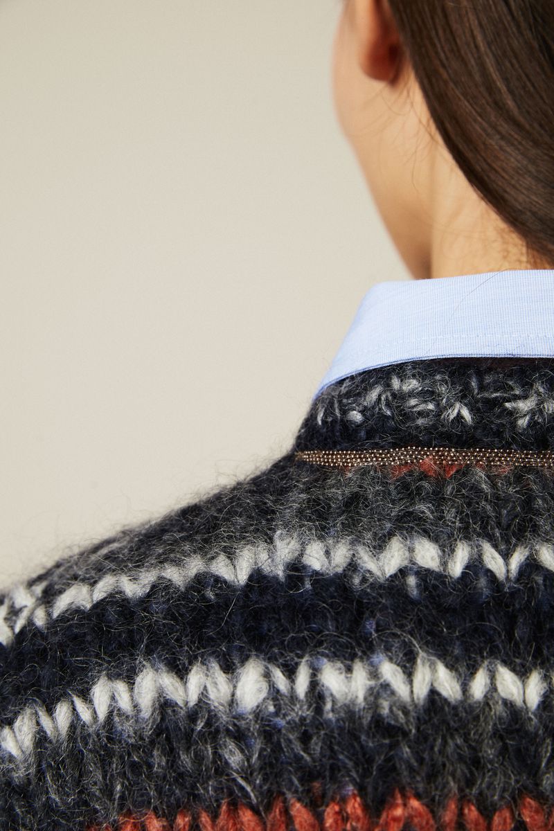 Mohair-Pullover Multi