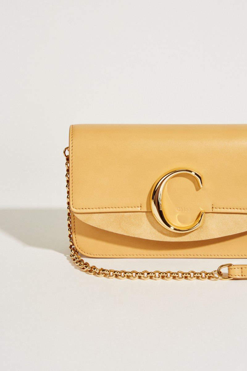 Umhängetasche 'Chloé C Mini' Bleached Brown