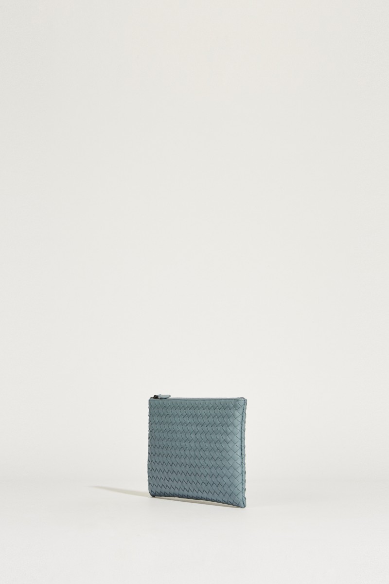 Geflochtene Clutch 'Poach' Blau