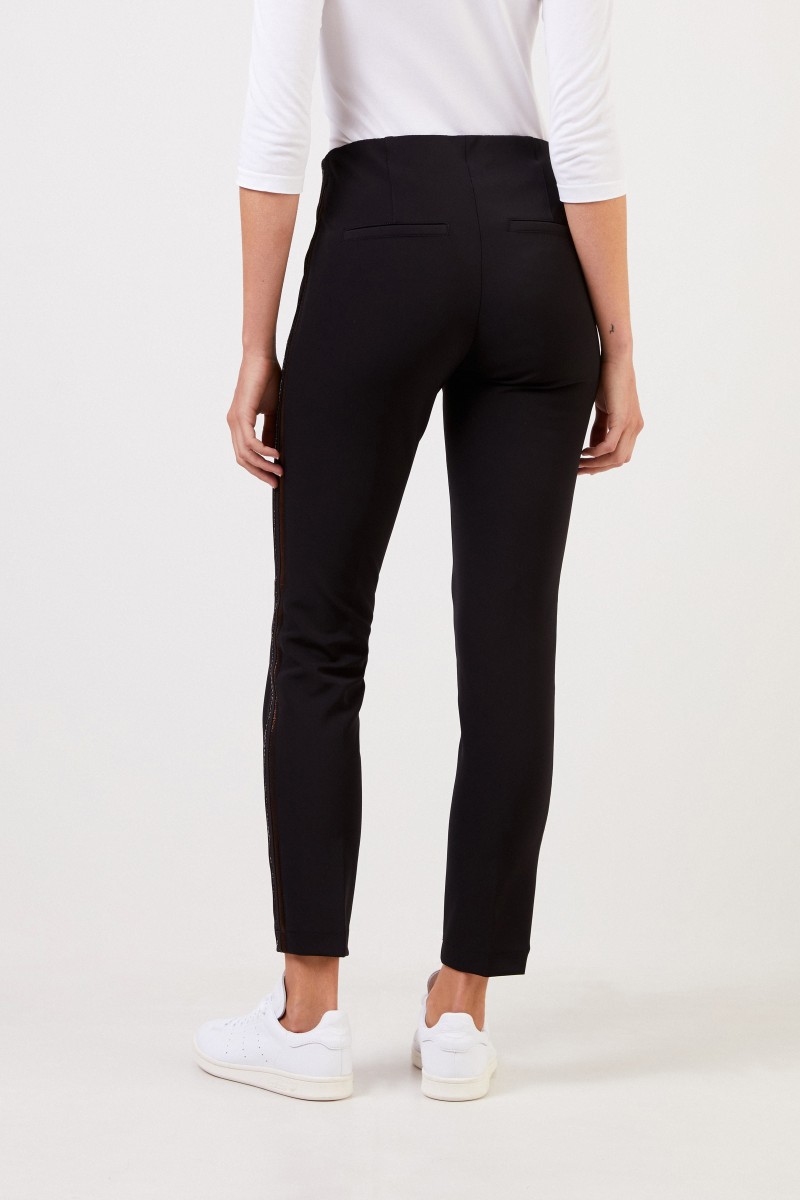 Cambio Hose 'Ros' mit Perlendetails Schwarz