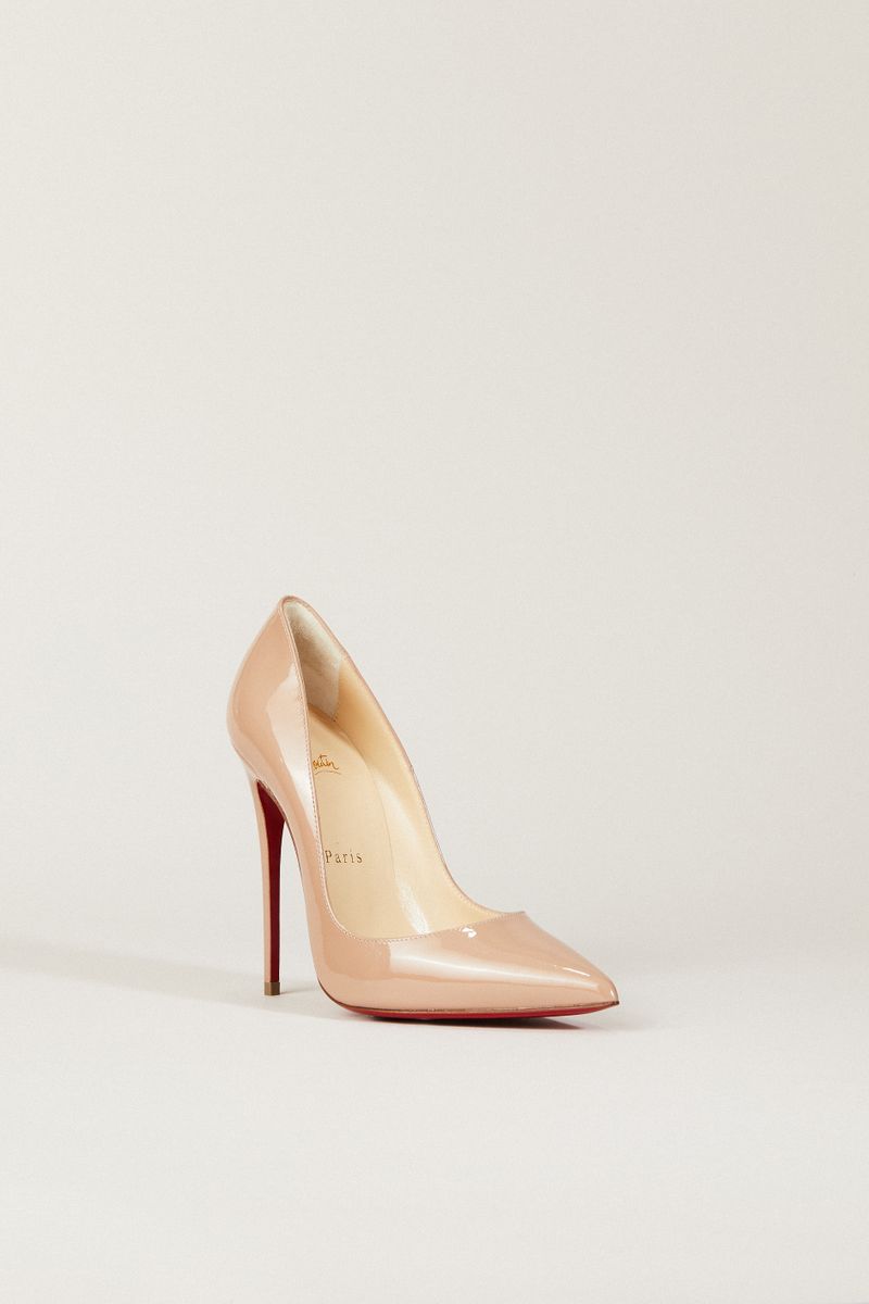 Lackleder-Pump 'So Kate 120' Nude