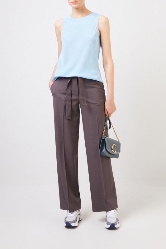 Seidentop 'Moira' Hellblau