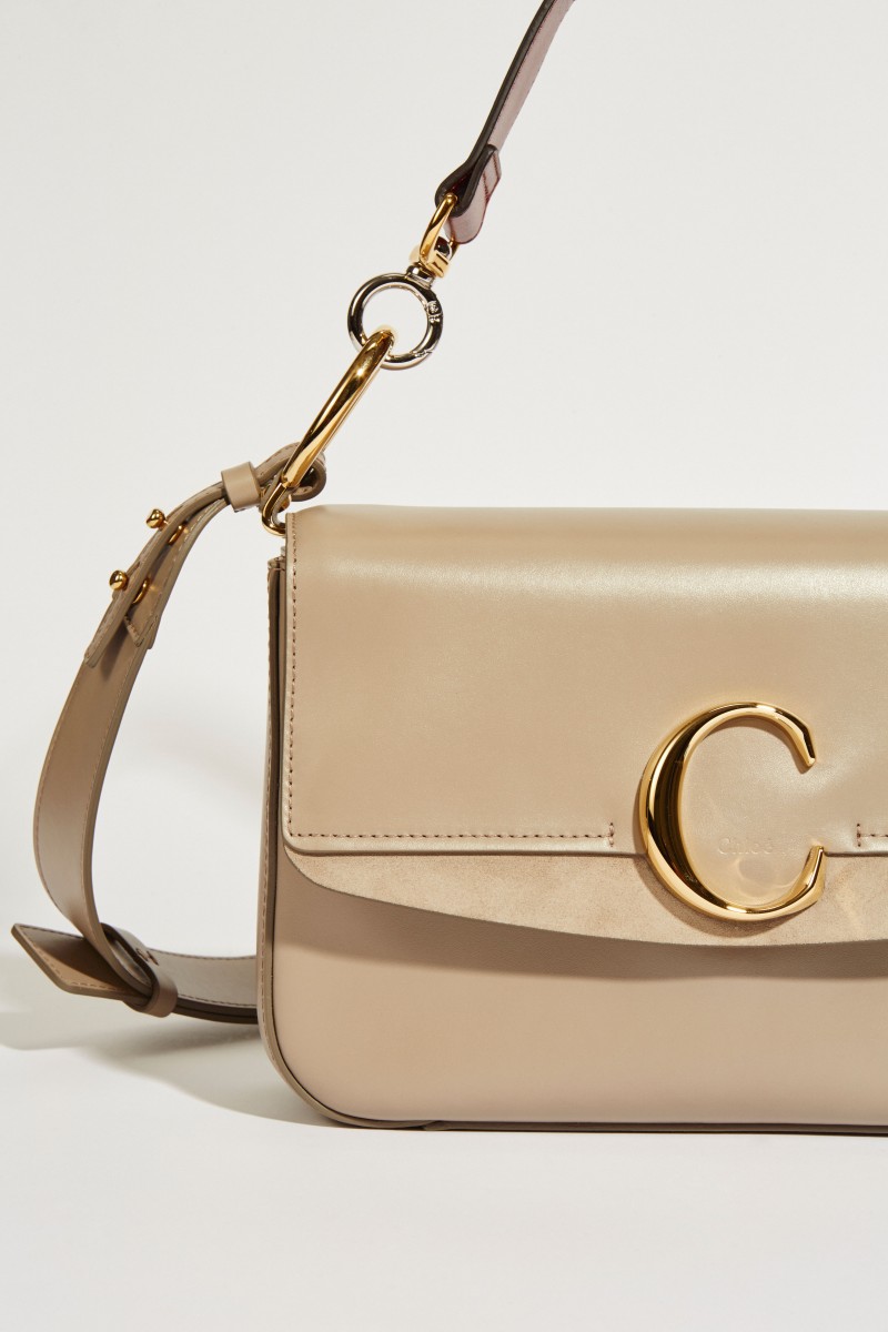 Tasche 'Chloé C Medium' Motty Grey