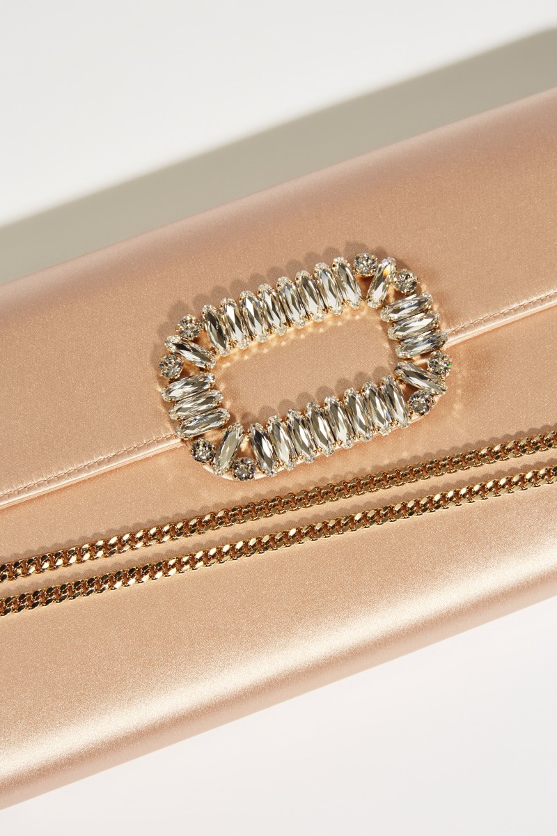 Satin-Clutch 'Envelope Flap' Rosé