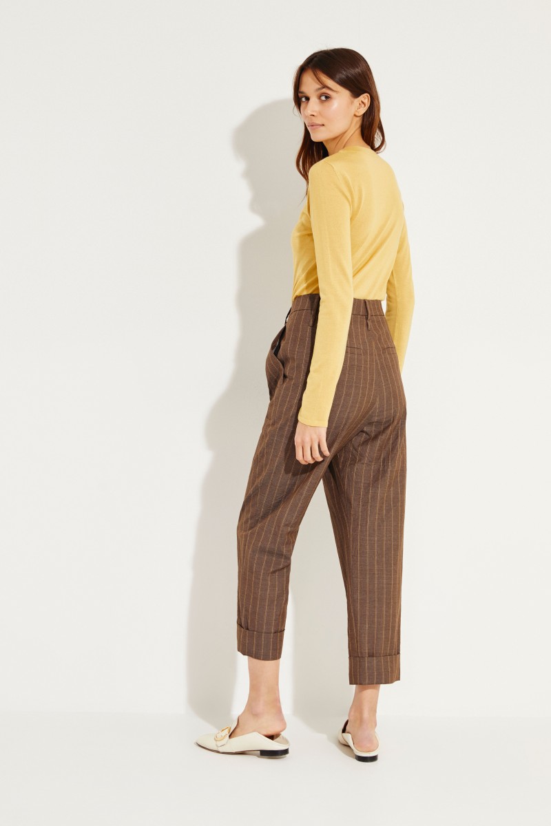 Cashmere-Seiden-Pullover Gelb