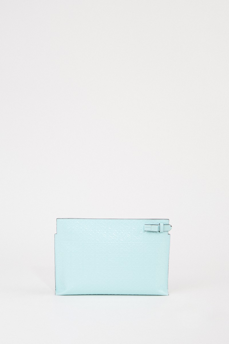 Loewe Clutch 'Pouch Repeat'' mit Logo Mint