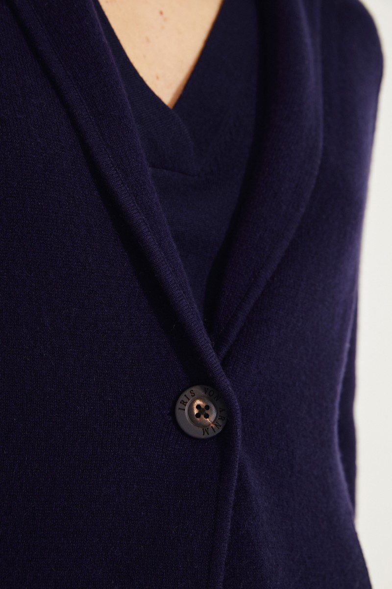 Cashmere-Blazer 'Yasmine' Marineblau