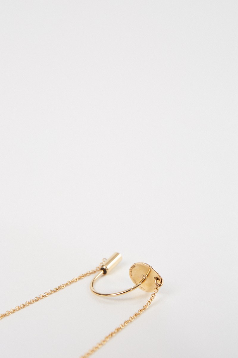 Ohrring 'ABC Chain' mit Diamant Gold