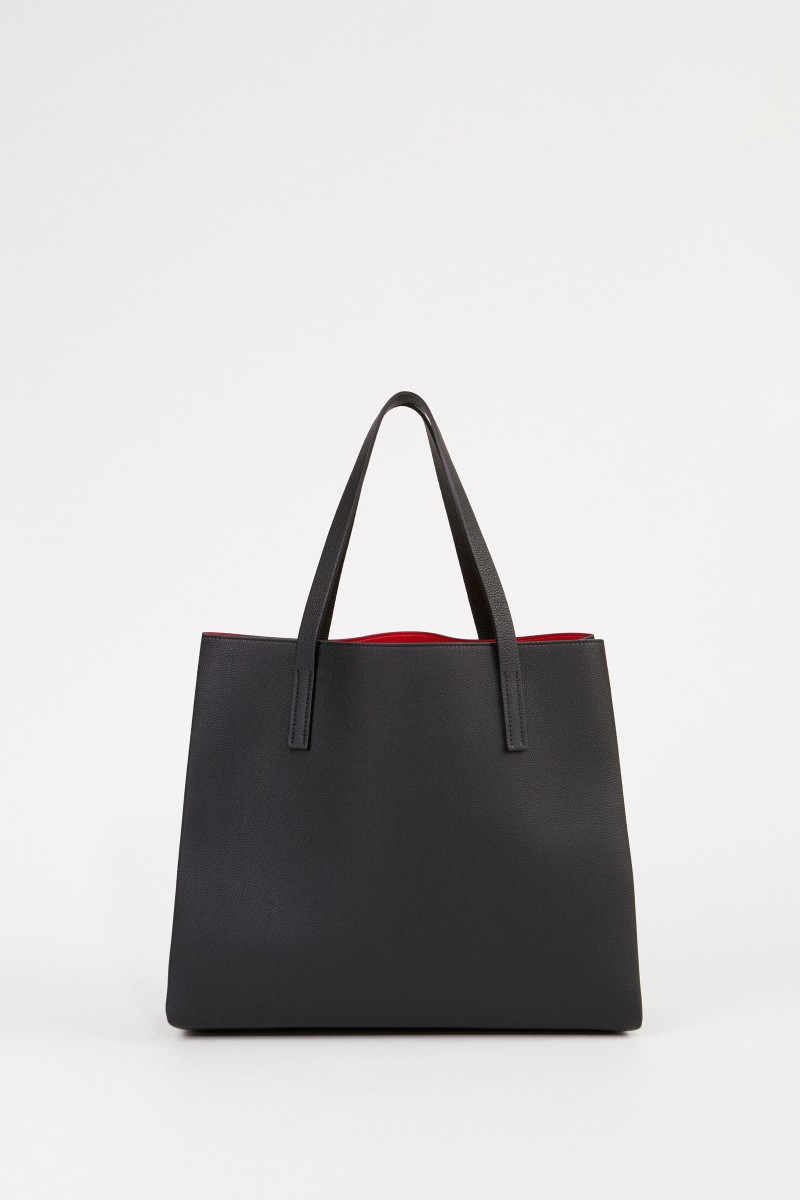 Shopper mit Logo Schwarz