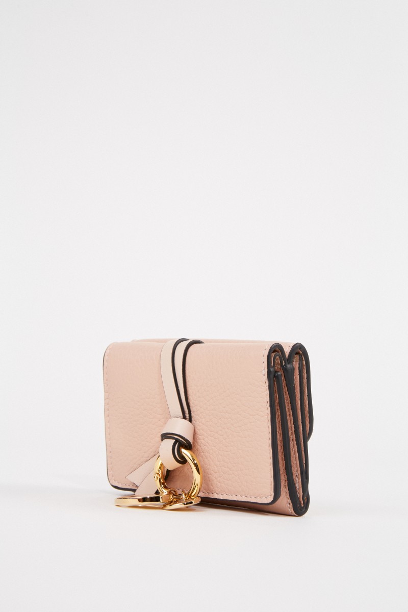 Chloé Mini-Portemonnaie 'Alphabet Coins' Blush Nude