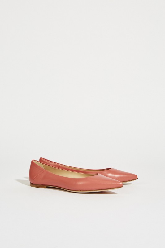 Spitzer Leder-Flat Coral