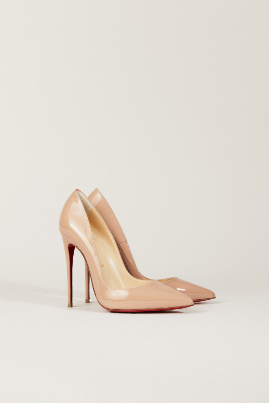 Lackleder-Pump 'So Kate 120' Nude