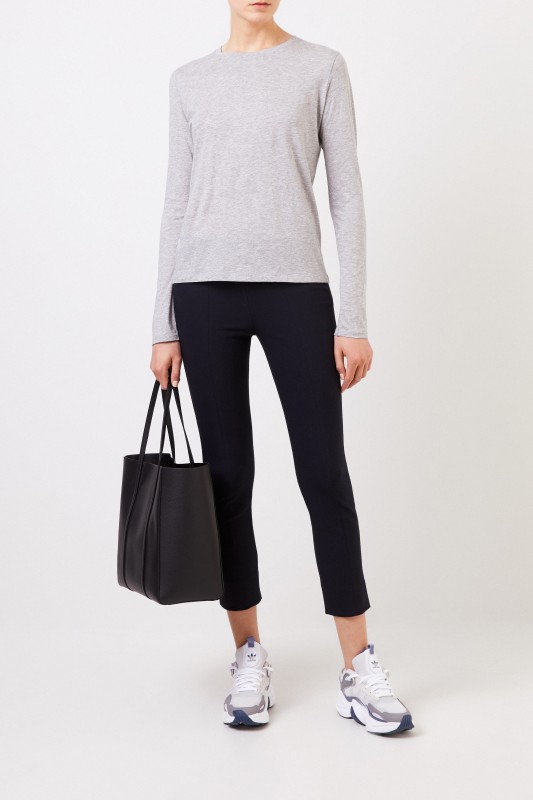 Vince Schlichtes Longsleeve Grau