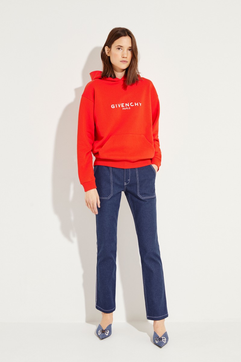 Sweatshirt mit Kapuze Rot