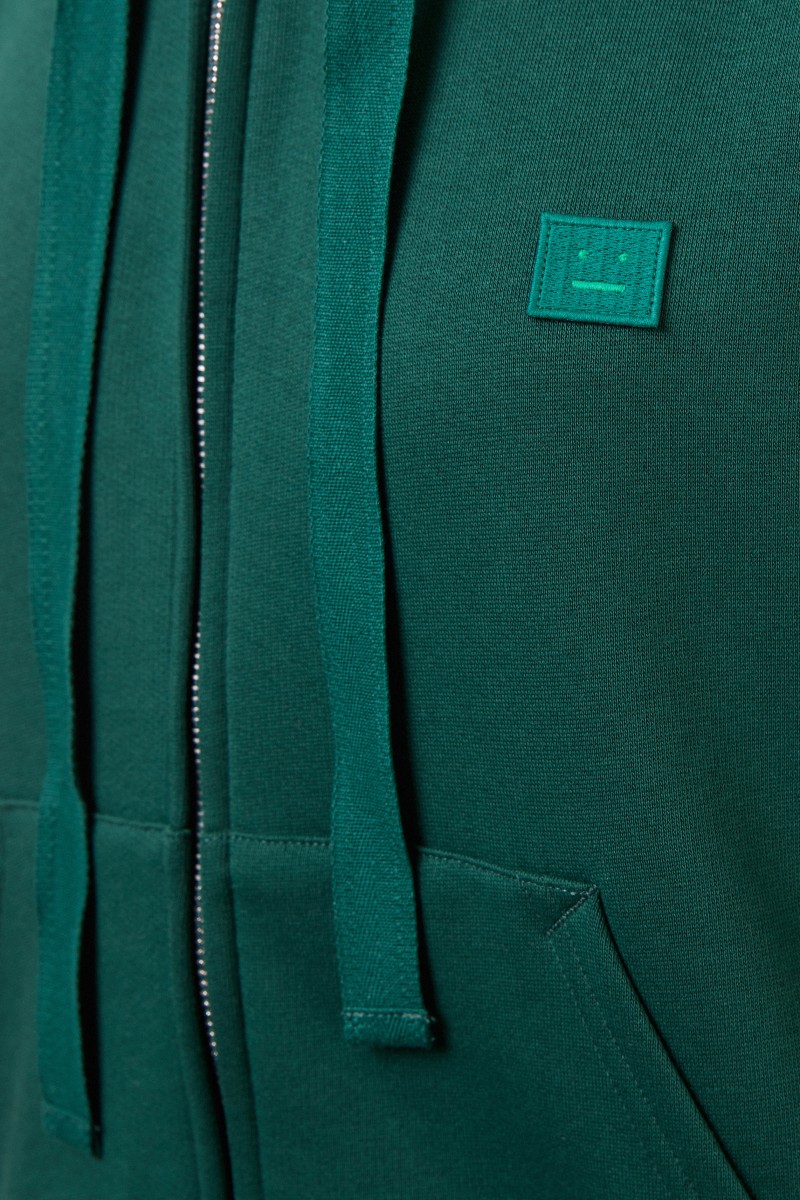 Sweatshirt-Jacke 'Ferris Zip Face' Grün