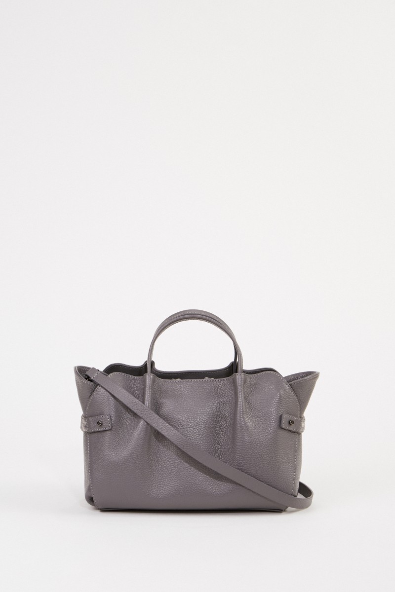 Fabiana Filippi Tasche mit Perlenverzierung Grau
