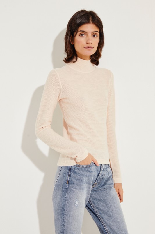 Woll-Cashmere-Pullover Rosé