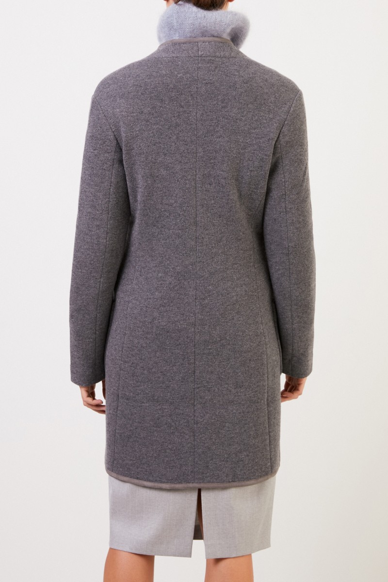 Fabiana Filippi Woll-Cashmere-Mantel Grau