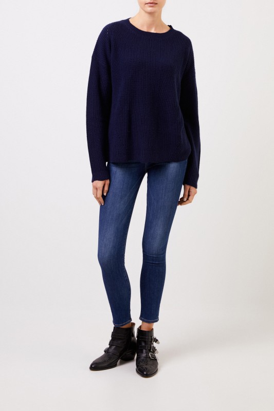 Frame Highrise Skinny-Jeans 'Le High Skinny' Blau