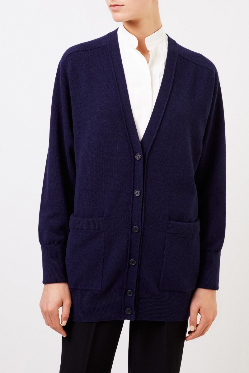 Chloé Cashmere Cardigan Marineblau