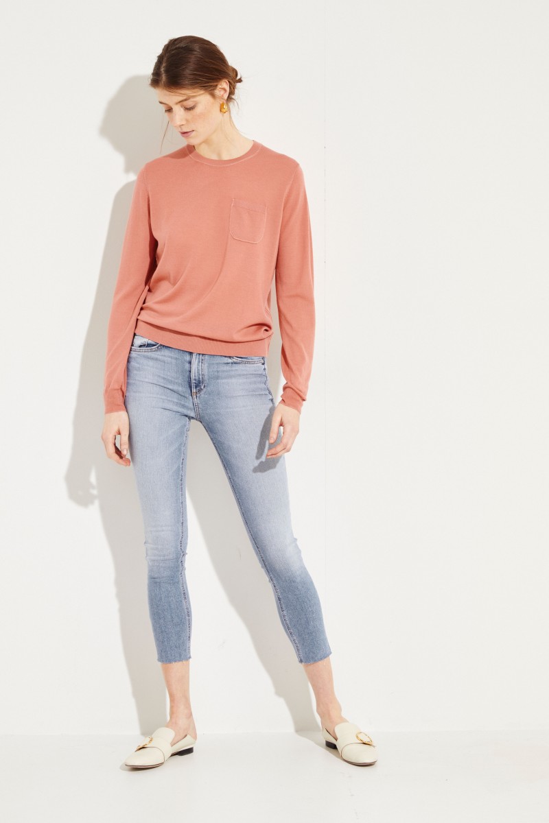 Woll-Pullover Rosenholz