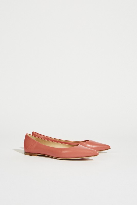 Spitzer Leder-Flat Coral