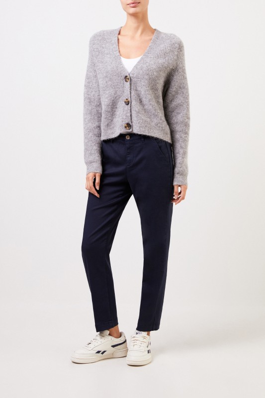 7 for all mankind Klassische Chino-Hose Marineblau
